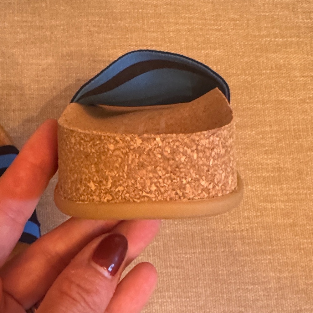 Message Mullen Blue Slide Sandals - Picture 4 of 4
